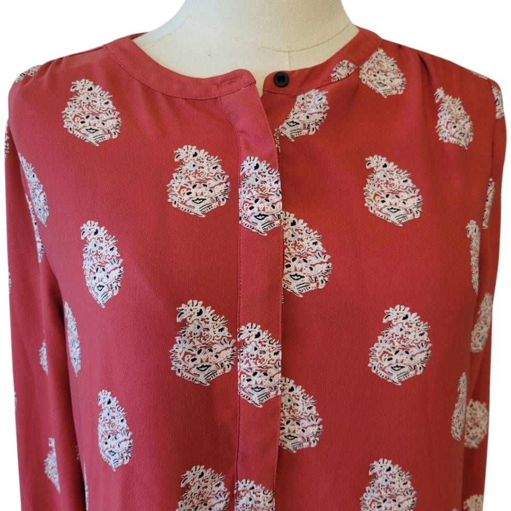 LOFT Red Dropped Waist Shift‎ Dress Size Small Petite - Picture 3 of 6